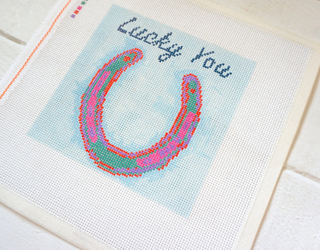 Set of 2 Horse Shoes "Lucky You"