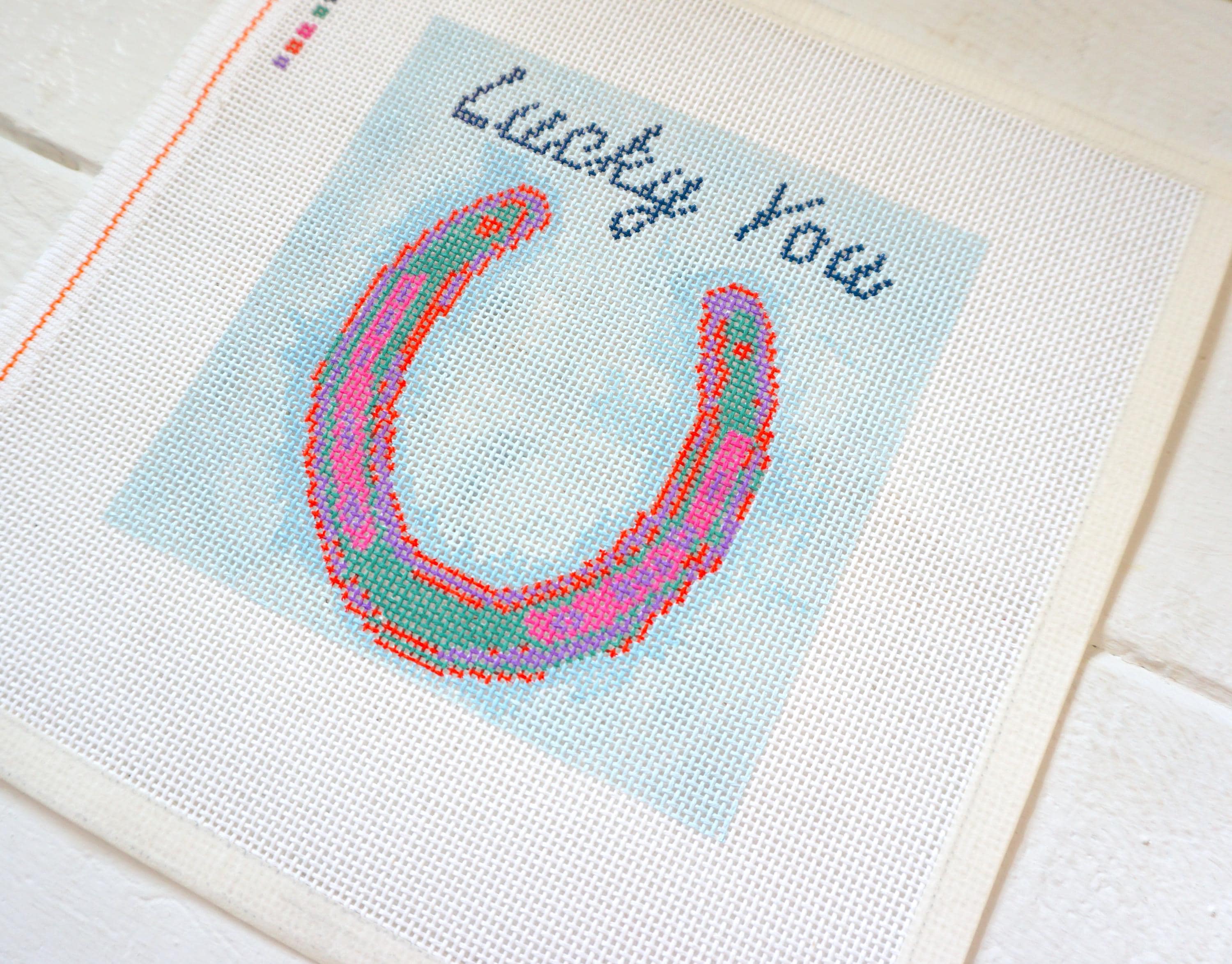 Set of 2 Horse Shoes "Lucky You"