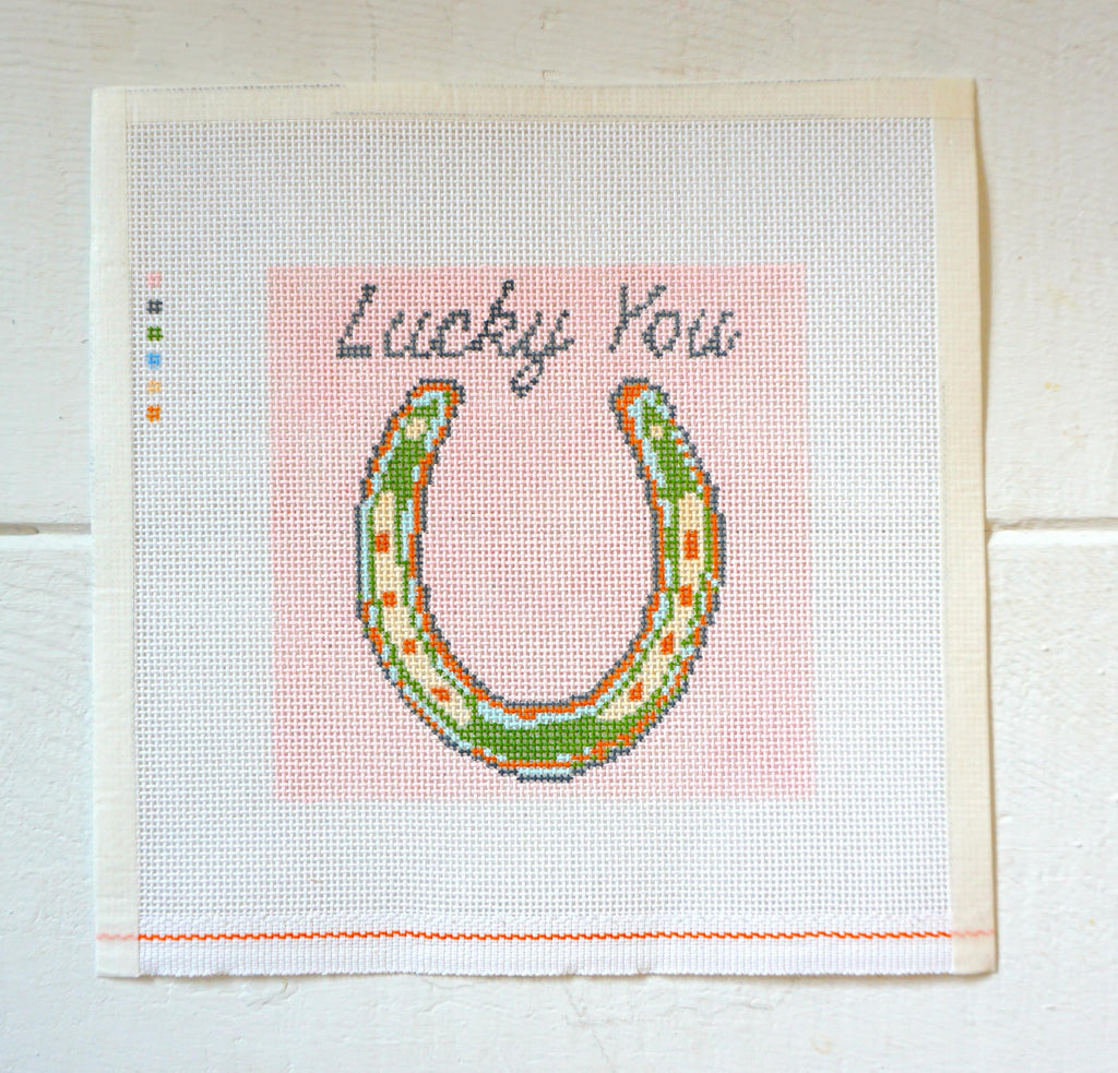 Set of 2 Horse Shoes "Lucky You"