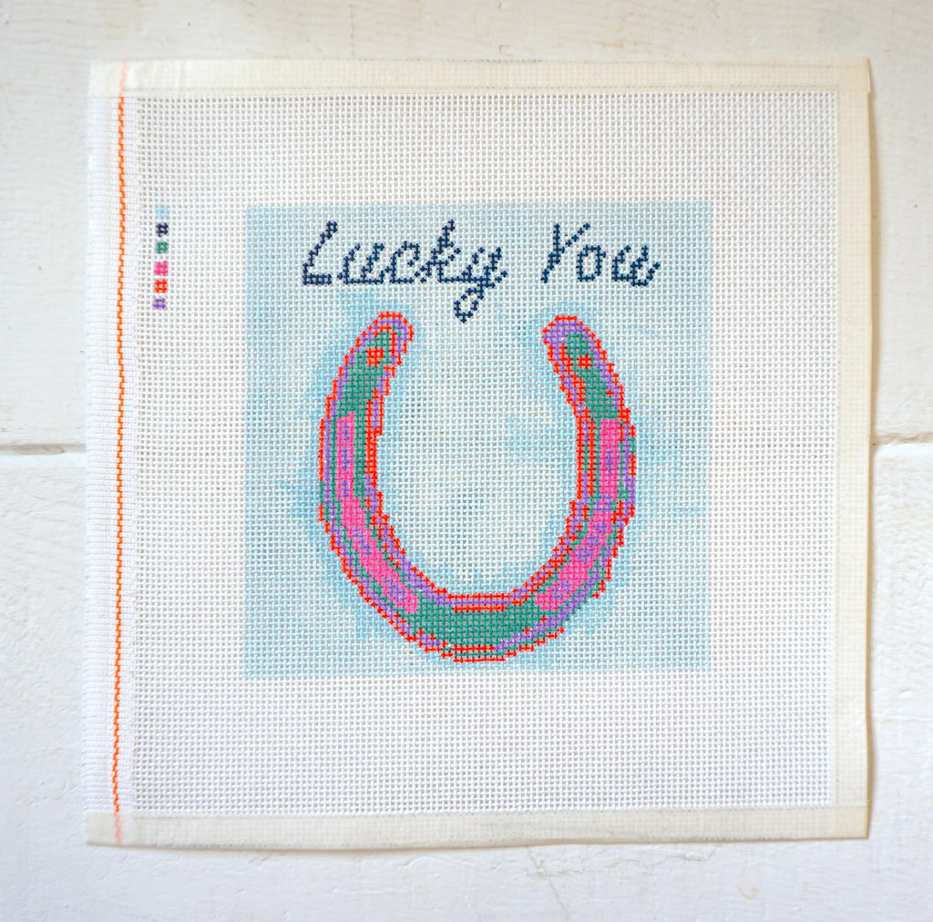 Set of 2 Horse Shoes "Lucky You"
