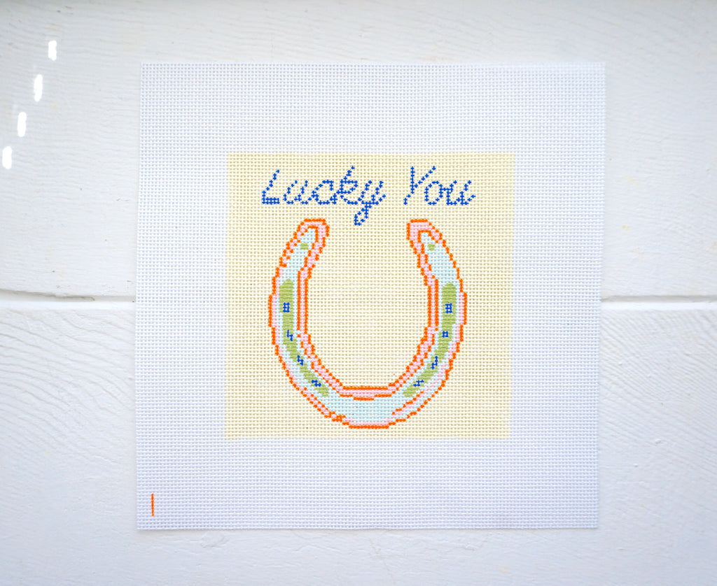 Yellow Horse Shoe "Lucky You"