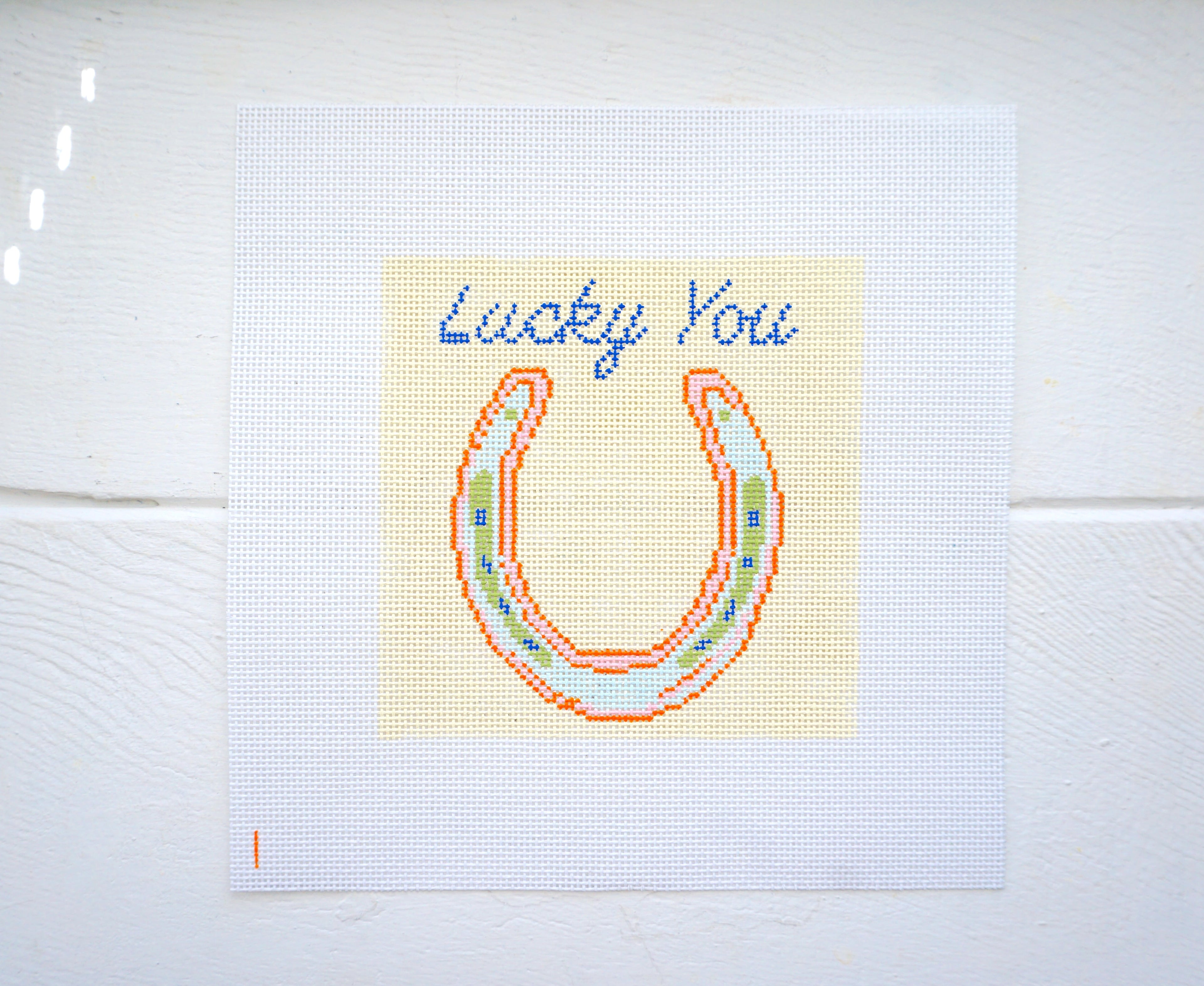 Yellow Horse Shoe "Lucky You"