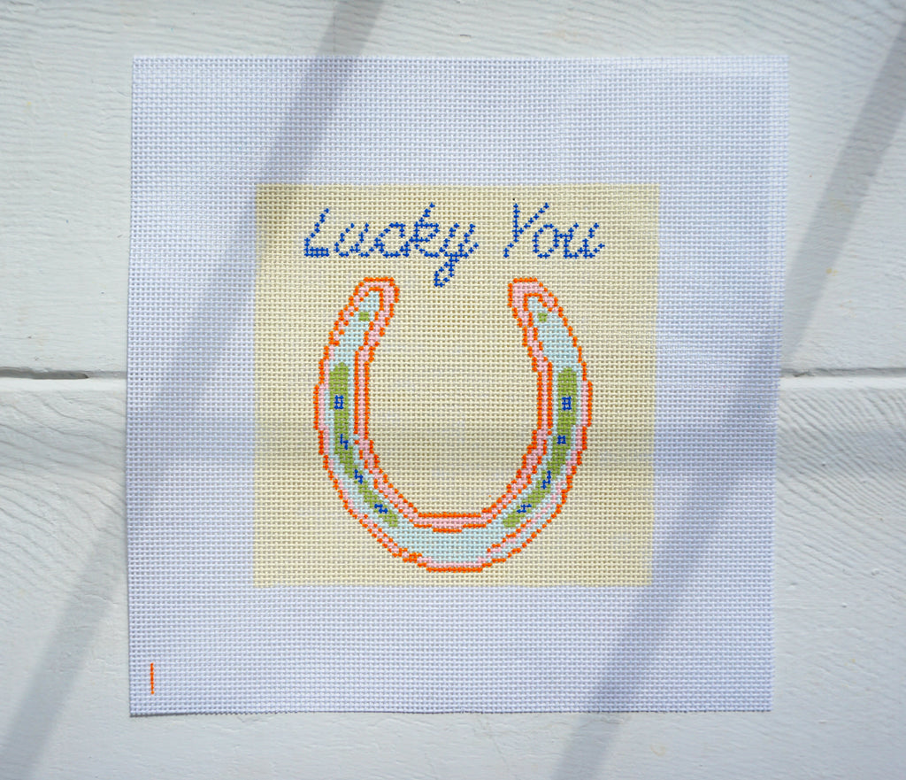 Yellow Horse Shoe "Lucky You"