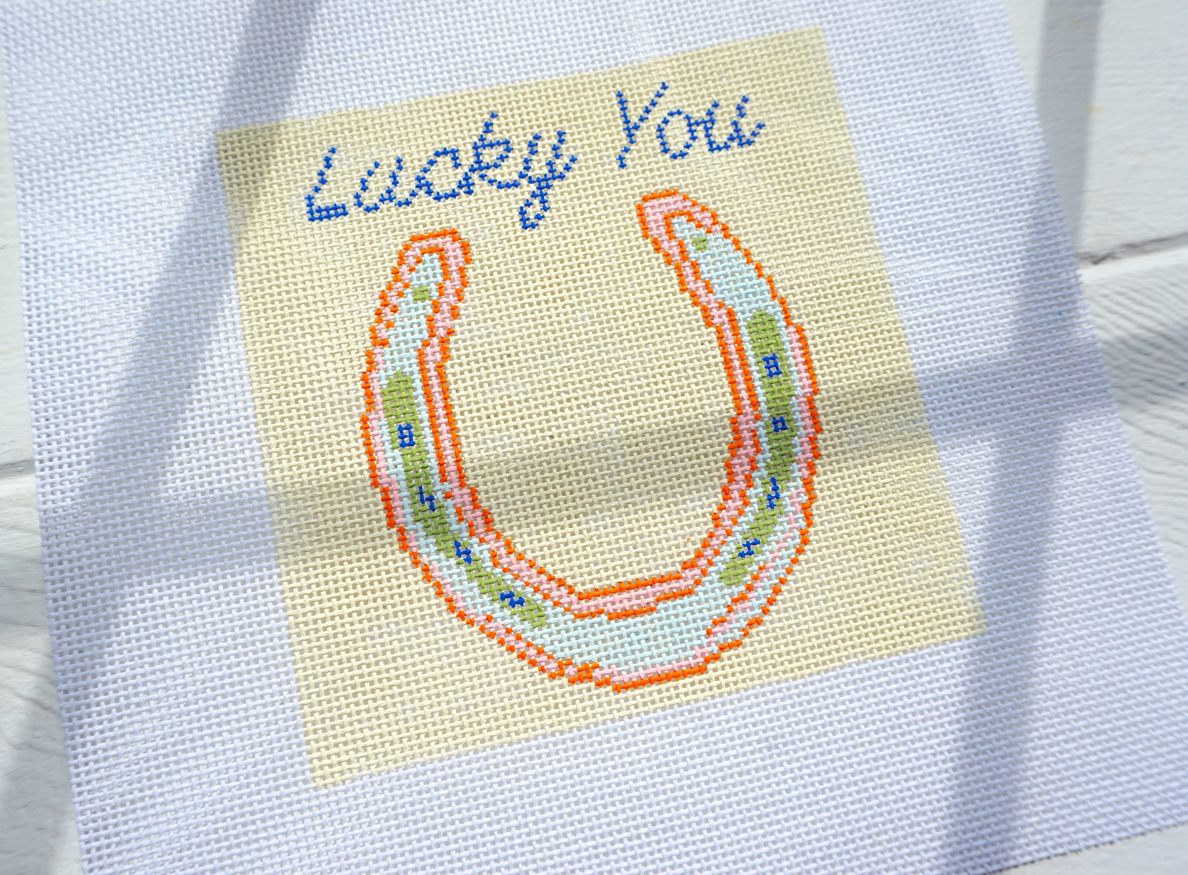 Yellow Horse Shoe "Lucky You"