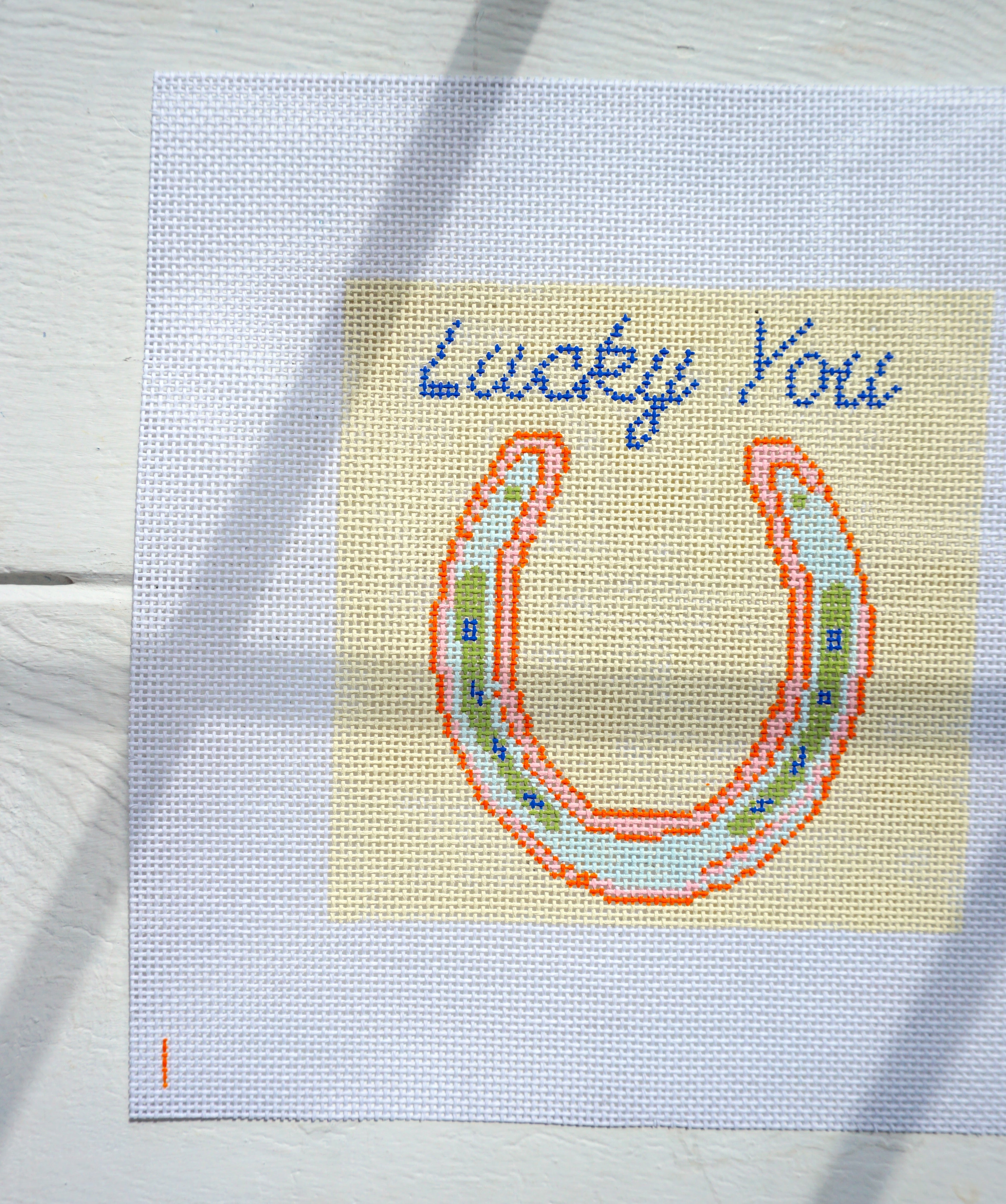 Yellow Horse Shoe "Lucky You"