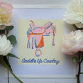 Western Saddle "Saddle Up Cowboy"