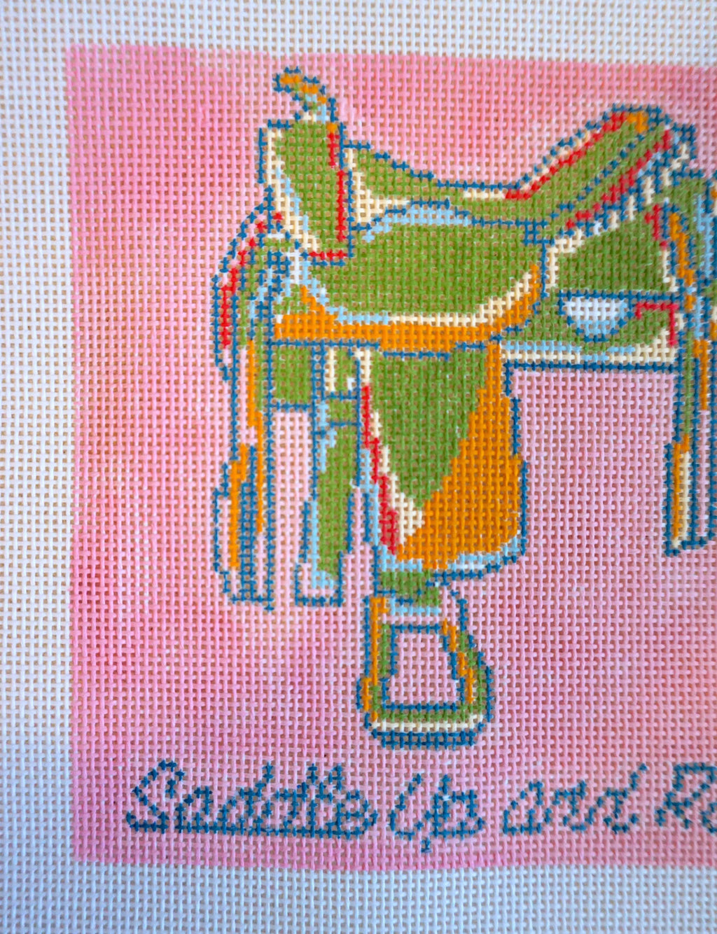 Western Saddle "Saddle Up and Ride"