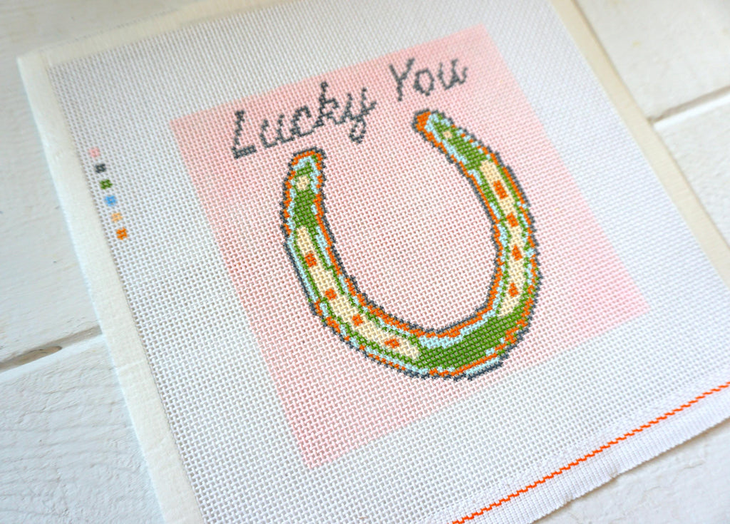 Set of 2 Horse Shoes "Lucky You"