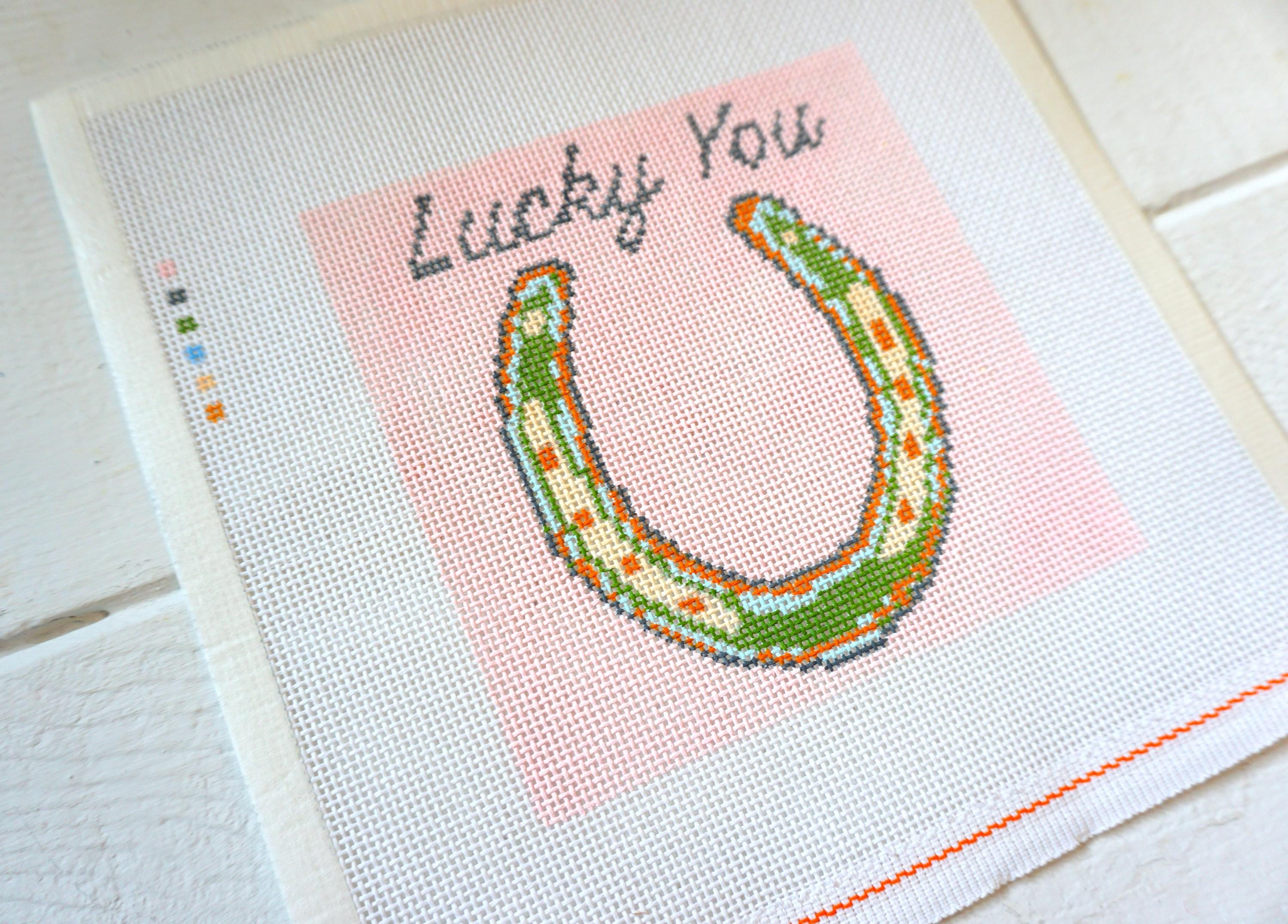 Set of 2 Horse Shoes "Lucky You"