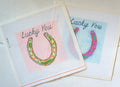Set of 2 Horse Shoes "Lucky You"