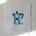 Blue Moka Pot